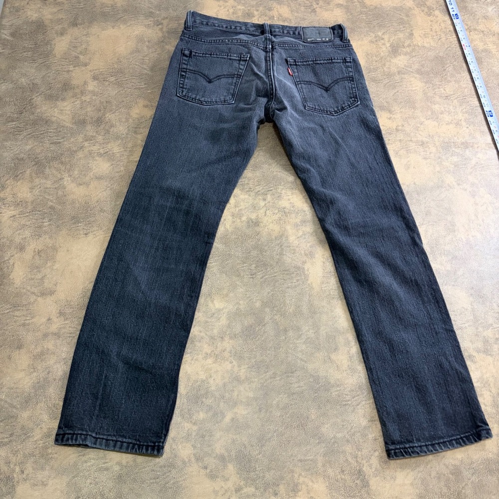 Levi's 511 Slim Jeans Boys 16 Reg 28x28‎ Black Faded Denim 511-508 3141